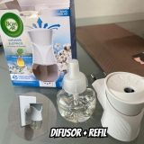 Air Wick Difusor Elétrico Bom Ar Lirio Branco E Algodão Aparelho + Refil 16Ml