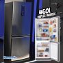 Geladeira/Refrigerador Panasonic Frost Free Duplex Inverse Aço Escovado 460L