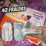 Fralda Pom Pom Protek Proteção de Mãe Mega G 42 Unidades