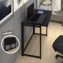 Escrivaninha Mesa Escritório Dobrável Slim
