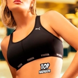 Top Puma Fitness Sem Bojo Nadador Poliamida Feminino
