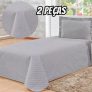 Kit Colcha Cama Box Veneza Solteiro Cobre Leito 2pç