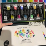 Aquarela Bisnaga Misci 6 ml 12 cores Artools