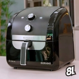 Fritadeira Elétrica Air Fryer Sem Óleo 8l Itatiaia Afita1003 Preto/prata