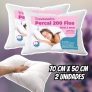 Travesseiro 100% Algodão 200 Fios 70 Cm X 50 Cm – 2 Unidades