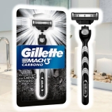 Gillette Mach3 Carbono Aparelho de barbear reutilizável