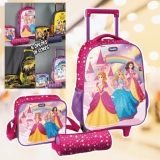 Kit De Mochila Escolar Magic Kids Mochila De Rodinhas Com Estojo E Lancheira