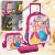 Kit De Mochila Escolar Magic Kids Mochila De Rodinhas Com Estojo E Lancheira