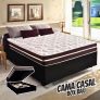 Cama Box Baú Casal + Colchão De Molas Classic Superlastic