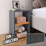 Conjunto Quarto 2 Mesa Cabeceira Retrô Painel