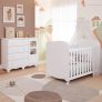 Quarto De Bebê Completo Berço Americano E Cômoda