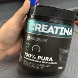 Creatina Monohidratada Pote 300g – 100% Pura Importada – Soldiers Nutrition