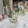 WOLFF – Jarra de Cristal Palmeira – 1,5 Litros – Linha Palm Tree Handpaint