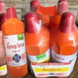 Lysoform Original, Desinfetante Líquido, Limpeza Pesada e Eficiente, 4 unidades de 1l