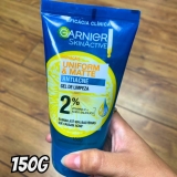 Garnier Gel de Limpeza Facial Uniform & Matte Antiacne, Elimina bactérias, Reduz Acne e Controla a Oleosidade, 150g
