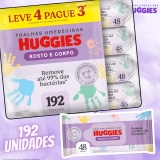 Lenços Umedecidos Huggies One & Done Leve 4 Pague 3 – 192 unidades