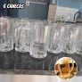 Caneca De Chopp 340ml  Vidro Resistente Conjunto 6 Unidades
