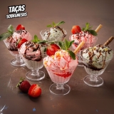 Jogo de Taças de Vidro para Sobremesa Transparente 150ml 6 Peças