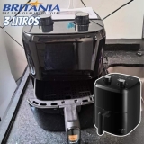 Fritadeira Elétrica sem Óleo/Air Fryer Britânia BFR31 Preto com Timer 3L