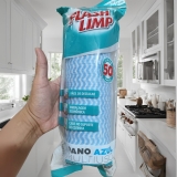 Flash Limp Pano Multiuso Rolo Com 50 Unidades Lavável E Secagem Rápida