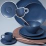 Conjunto C/ 6 Xícaras De Café C/ Pires Coup Stoneware Boreal 97 ml