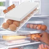 ORGANIZADOR DE OVOS ROLL CLEAR FRESH 14 UNID