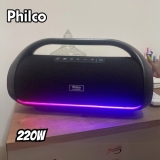 Speaker Philco PBS220BT Extreme Bluetooth 5.3 Flash Light 220W Bivolt