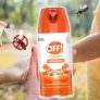 OFF! Family, Aerossol Repelente de Mosquitos e Insetos, Nova embalagem, Até 6h de proteção, Não Oleoso, Testado dermatologicamente, 165ml