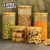 Kit 5 Potes de Vidro Herméticos Transparente Resistente Tampa Bambu