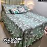 Colcha Premium Queen 3 Peças Percal 400 Fios Toque Macio