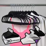 Cabides De Veludo Adulto Fino Antideslizante Roupas 30 Peças