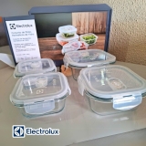 Conjunto De Potes Herméticos De Vidro Electrolux 4un