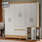 Guarda Roupa De Casal Ideal Plus 6 Portas