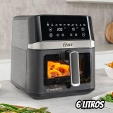 Fritadeira DiamondTech Oster 6L com Visor Transparente 127V