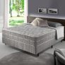 Cama Box Casal Cinza + Colchão Molas Ensacadas Alabama 138x188x61cm