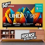 Hisense Smart TV UHD 4K 58 Polegadas 58A6K