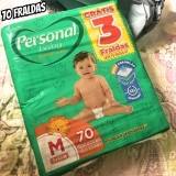 Personal Fralda Protect E Sec M Hiper, 70 Unidades