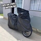 Capa de Cobrir Moto em Couro Protetora Impermeável Anti-uv (BROS)