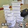 Conjunto 16 Potes Herméticos Croix Empilhavel Tampa E Trava
