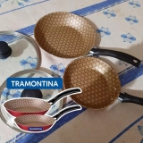 Frigideira Tramontina Turim Com Tampa 16 E 20 Cm Vermelho