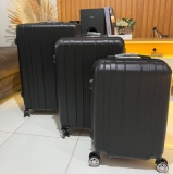 Kit Mala de Viagem abs 3 peças Adventure Fortt Preta