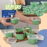 Conjunto De Potes Tramontina Mixcolor Verde 12 peças