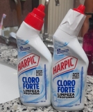 Harpic Cloro Forte – Desinfetante Sanitário Líquido Desodorizador, 200ml, Azul
