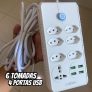 Extensão Tomada, Régua Tomada, Régua de Energia, 6 Tomadas
