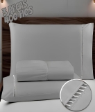 Jogo De Lençol 400 Fios Ponto Palito Cama Queen Saldão