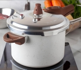 Brinox Pressure Panela de Pressão Revestimento Cerâmica Indução 4,2L cor Vanilla