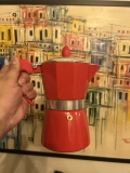 Cafeteira Haüskraft 6 Xícaras Manual Vermelha Italiana Cor Vermelho