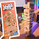 Hasbro Gaming Jenga Clássico Jogos de equilíbrio e estratégia com 54 peças