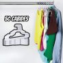 Cabides Komforta Kit 50 Unidades De Acrilico Transparente Gm