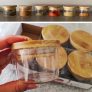 Kit de 6 Potes de Mantimentos de 110ML com Tampa de Bambu – OIKOS